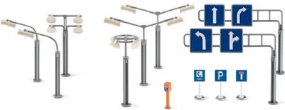 Set accesorii Siku - Indicatoare rutiere