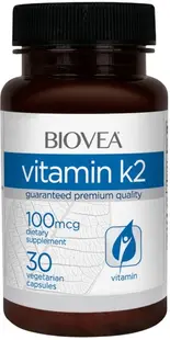 Vitamin K2, 100 mcg, 30 capsule, Biovea