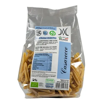 Paste casarecce din orez integral bio 250g Marchesato