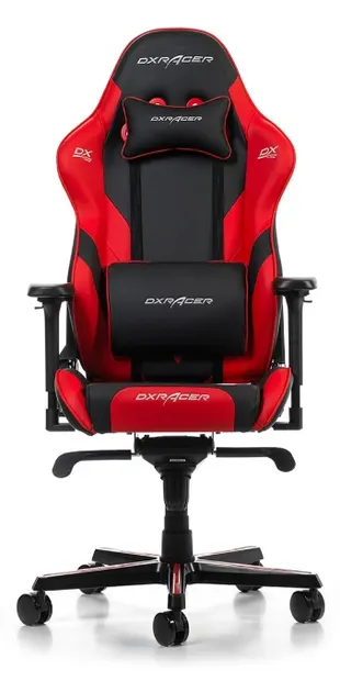 Scaun gaming DXRacer - Gladiator G001-NR, negru/roșu