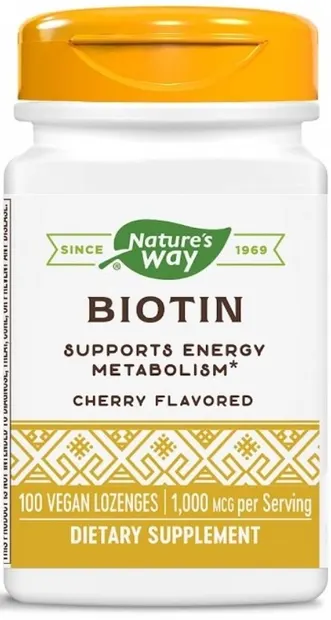 Biotin, 1000 mcg, 100 tablete, Nature's Way