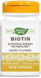 Biotin, 1000 mcg, 100 tablete, Nature's Way