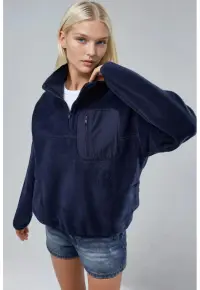 Hanorac dama - Textil - Bleumarin