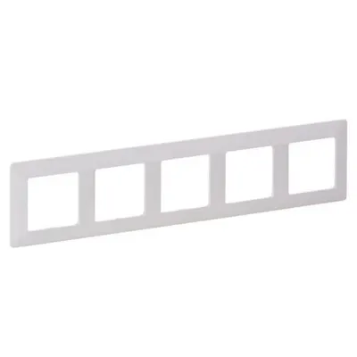 Rama 5 posturi Legrand 754005, IP20, IK04, alba