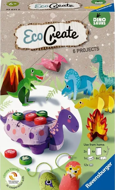 Kit creativ Ravensburger - EcoCreate Mini Dino