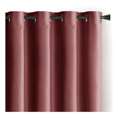 Draperie roz dimout (semi-opacă) din catifea 140x270 cm Eyelets – Restilo