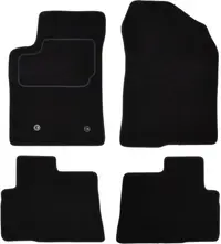 Covor podea MAMMOOTH Velours, 4 buc., fata spate, set, culoare neagra, potrivit TOYOTA COROLLA VERSO 04.04-03.09, Van, 5 places