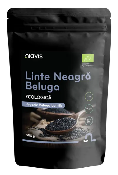 Linte neagra Beluga, 500g, Niavis