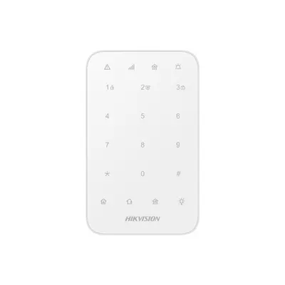 Tastatura wireless AX PRO Hikvision DS-PK1-E-WE, 868MHz two-way Tri-X wireless technology distanta comunicare RF : 1200min camp