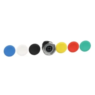 Cap Buton Incastrat Ø22 cu Revenire cu 6 Capace Colorate Nemarcate
