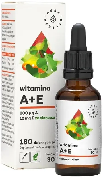 Vitamina A + E, picături, 30 ml, Aura Herbals
