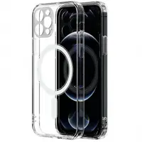 Husa MagSafe pentru Apple iPhone 12 Pro, OEM, Magnetic, Transparenta