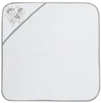 Prosop cu glugă Bambino Casa - Paris, Bianco Grigio, 75 х 75 cm
