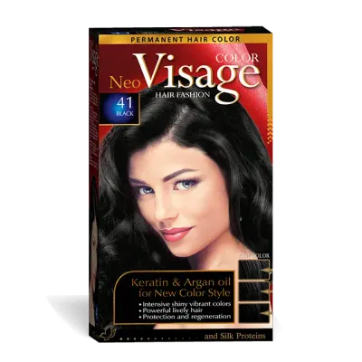 Visage Vopsea de par Neo Keratin & Argan Oil 41 Black