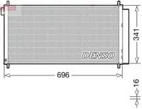 Condensator climatizare (cu uscator) potrivit TOYOTA AURIS 2.0D 10.12-04.15