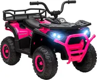 Atv electric pentru copii Nichiduta Desert XRobust 4x4 Speed Rose Red cu telecomanda,4 motoare, acumulator 24V 4.5Ah,suport picioare,efecte sonore,faruri cu lumini LED,pornire la buton, pedala acceleratie