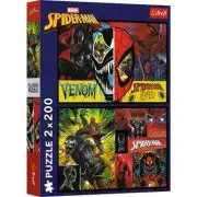 Puzzle Trefl 2x200 Spider Man Zi si Noapte