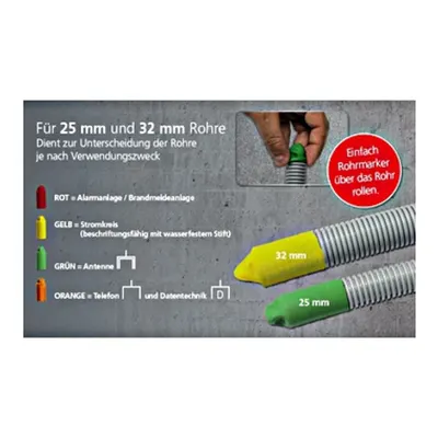 Pipemarker roll up GREEN