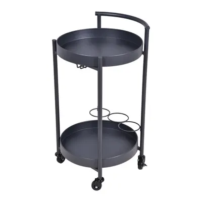Masă de servire pentru grădină rotundă din metal ø 40 cm Calla – Garden Pleasure