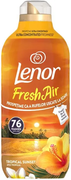 Balsam de rufe Lenor - Fresh Air Tropical Sunset, 76 spălări