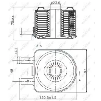 Radiator ulei, ulei motor NRF 31735