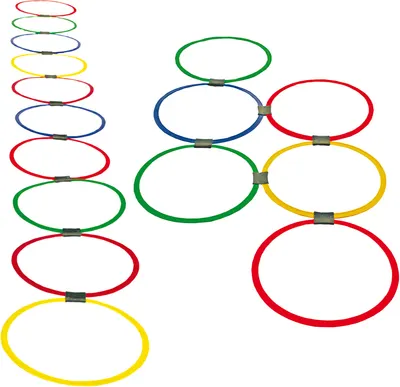 Set de 20 de cercuri (39 cm) și 25 de piese conectoare