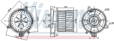 Ventilator habitaclu potrivit FORD FIESTA V, FUSION 1.25-2.0 11.01-12.12
