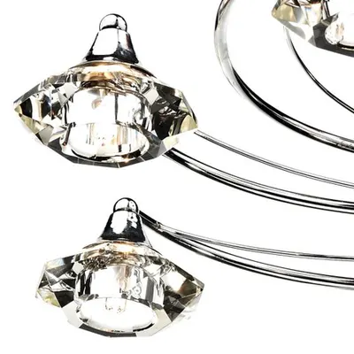 Plafoniera Luther 10 Light Semi Flush Polished Chrome Crystal