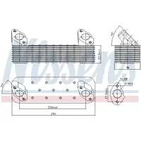 Radiator ulei, ulei motor NISSENS 90728