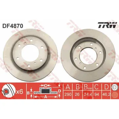 Disc frana TRW DF4870