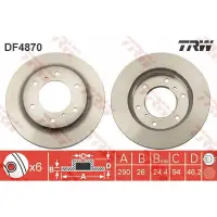 Disc frana TRW DF4870