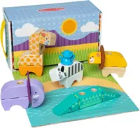 Constructor din lemn Melissa & Doug Blockables - Safari, 34 piese