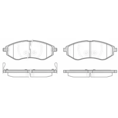 Set placute frana, frana disc REMSA 0986.02