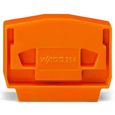 End and intermediate plate; 4 mm thick; light gray