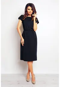 Rochie dama Poliester - M085 - bleumarin -