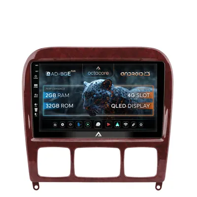 Navigatie Mercedes Benz S-Class (1998-2005), Android, E-Octacore 2GB RAM + 32GB ROM, 9 Inch - AD-BGE9002+AD-BGRKIT408