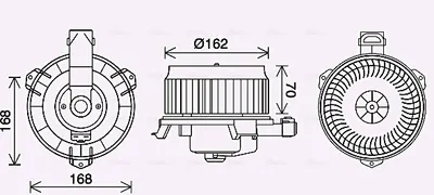 Ventilator habitaclu potrivit LEXUS GX; TOYOTA 4 RUNNER IV, LAND CRUISER PRADO 3.0D 4.0 4.7 11.01-12.10