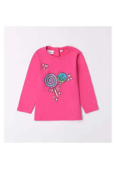 Bluza cu imprimeu Lolipop pentru fete - 0.A356