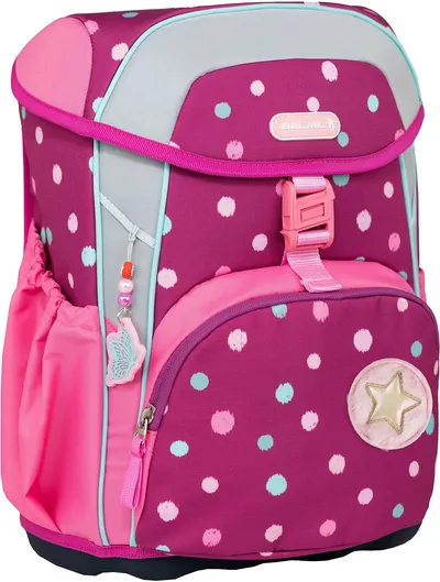Rucsac școlar - cutie Belmil - Starry Bubbles, cu fund rigid și 1 compartiment