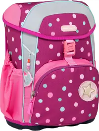 Rucsac școlar - cutie Belmil - Starry Bubbles, cu fund rigid și 1 compartiment