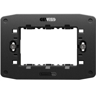 Suport de Fixare Gewiss System Pura GWC25803, 3 Module, cu Suruburi Incluse