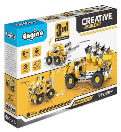 3 în 1 Engino Creative Builder - Încărcător pe roți