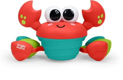 Jucărie interactivă Bright Starts - Crawling Crab, roşu