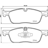 Set placute frana, frana disc BREMBO P 44 026X
