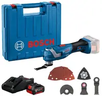 Multitool cu acumulator Bosch - GOP 185-LI, cu baterie, încărcător, geantă și accesorii