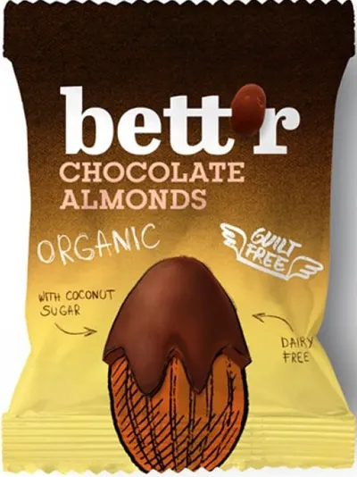 Migdale cu ciocolată, 40 g, Bett'r