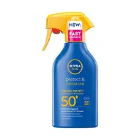 Spray de protectie solara SPF50+ Protect & Moisture, 270ml, Nivea