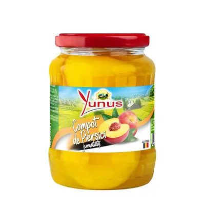 Compot Piersici Engros, Jumatati, Yunus , 680 ml