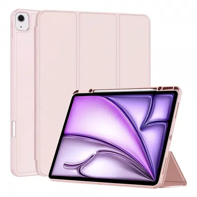Husa pentru Apple iPad Air 13 (2026) / Air 13 (2025) / Air 13 (2024), Techsuit, Flex Trifold, Roz