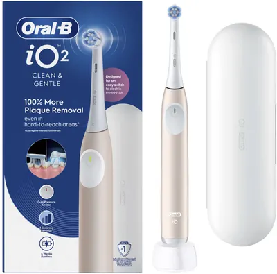 Periuță de dinți electrică Oral-B - iO Series 2, 1 capat, Calm Pink